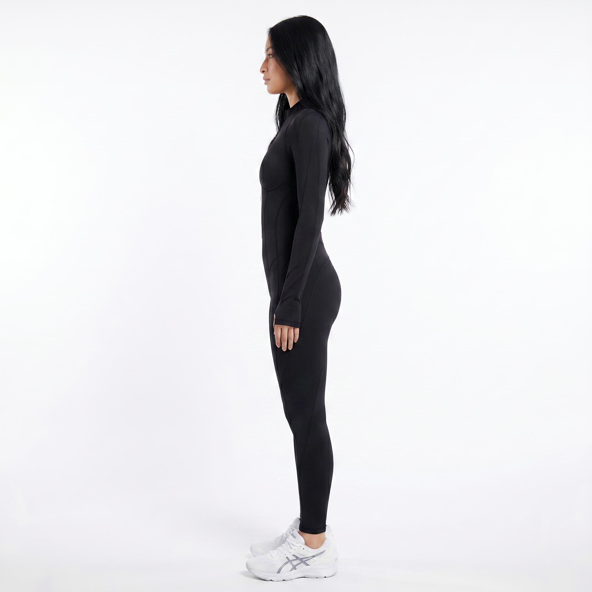 Sculpt half-zip bodysuit