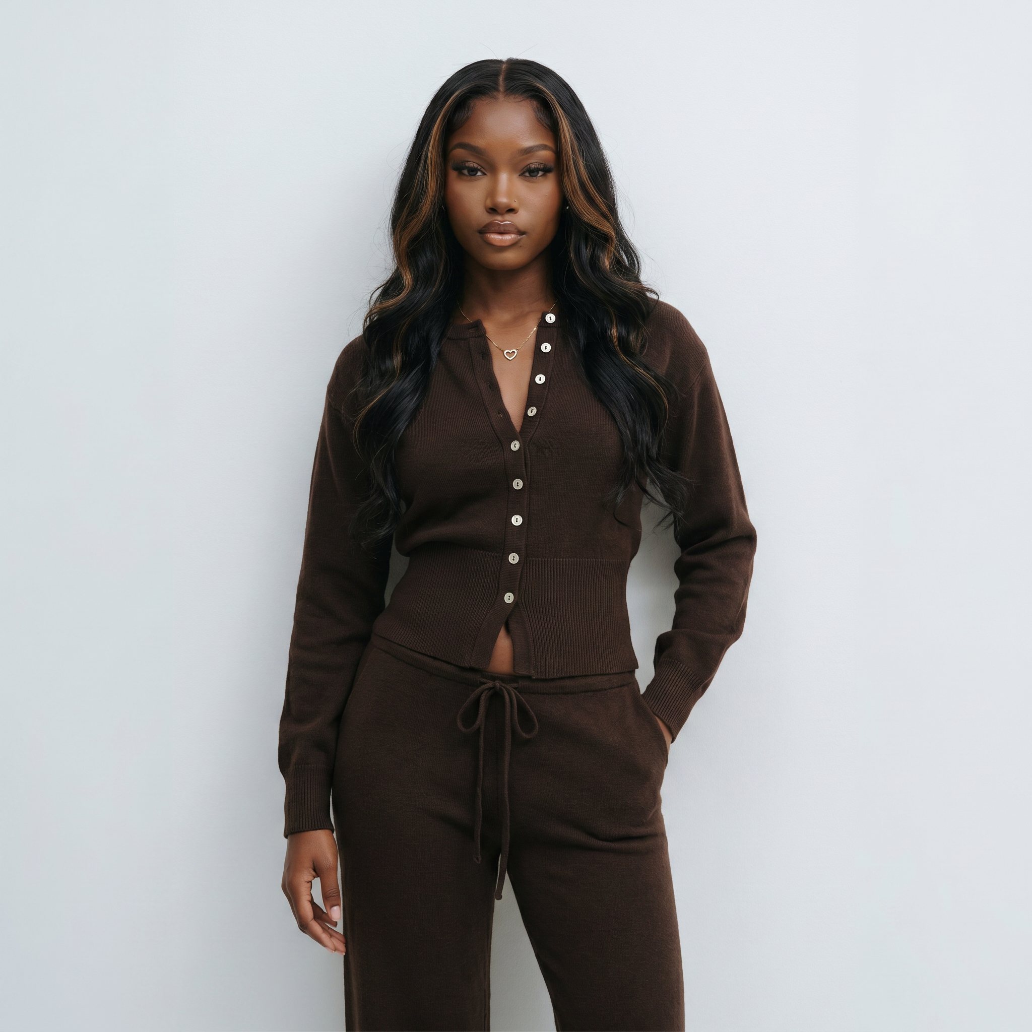 Knitted Cardigan 2-Piece