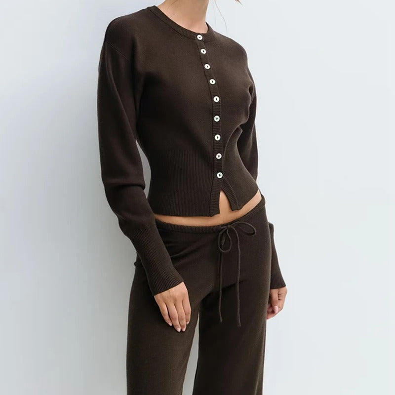 Knitted Cardigan 2-Piece